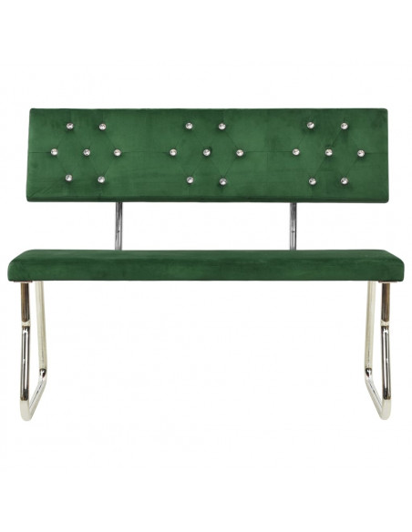 Panca 110 cm in Velluto Verde Scuro