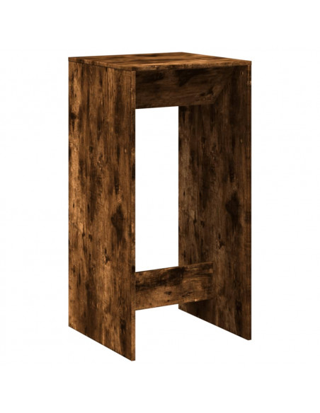 Tavolo da Bar Rovere Fumo 51x50x103,5 cm in Legno Multistrato