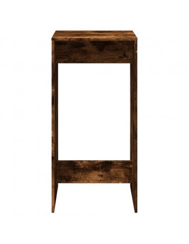 Tavolo da Bar Rovere Fumo 51x50x103,5 cm in Legno Multistrato