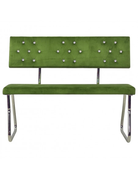 Panca 110 cm in Velluto Verde Chiaro