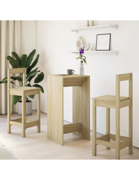 Tavolo da Bar Rovere Sonoma 51x50x103,5 cm in Legno Multistrato