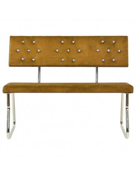 Panca 110 cm in Velluto Marrone