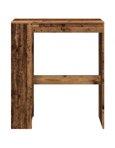 Tavolo Bar con Rastrelliera Antico 90x40x103,5 cm Multistrato