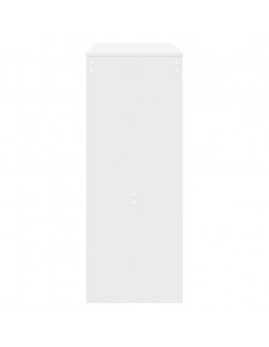 Tavolo Bar con Rastrelliera Bianco 90x40x103,5 cm Multistrato