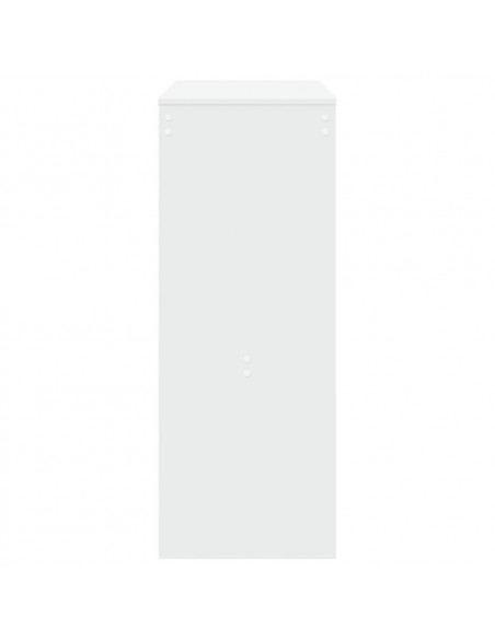 Tavolo Bar con Rastrelliera Bianco 90x40x103,5 cm Multistrato