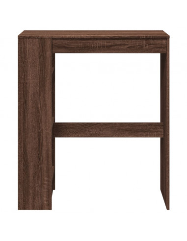 Tavolo Bar con Rastrelliera Marrone 90x40x103,5 cm Multistrato