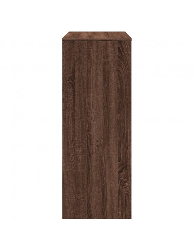 Tavolo Bar con Rastrelliera Marrone 90x40x103,5 cm Multistrato