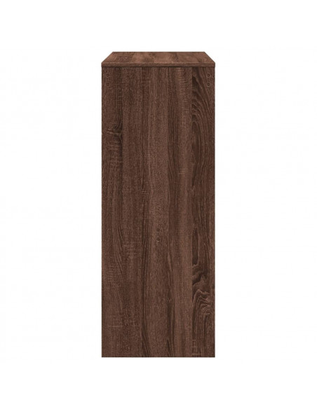 Tavolo Bar con Rastrelliera Marrone 90x40x103,5 cm Multistrato
