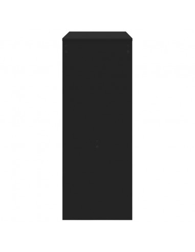 Tavolo Bar con Rastrelliera Nero 90x40x103,5 cm Multistrato