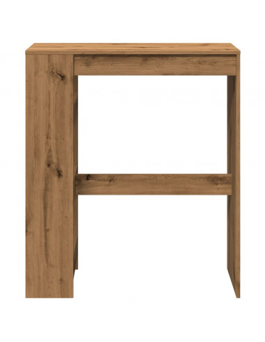 Tavolo Bar con Rastrelliera Rovere 90x40x103,5 cm Multistrato