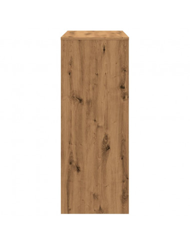 Tavolo Bar con Rastrelliera Rovere 90x40x103,5 cm Multistrato