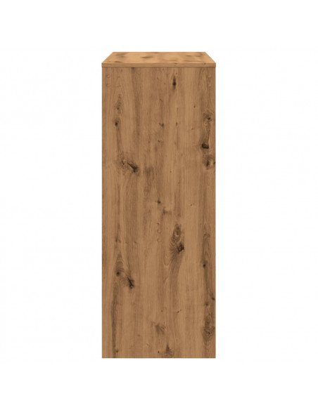 Tavolo Bar con Rastrelliera Rovere 90x40x103,5 cm Multistrato