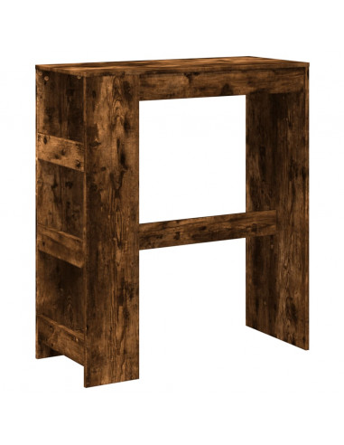 Tavolo Bar con Rastrelliera Rovere 90x40x103,5 cm Multistrato