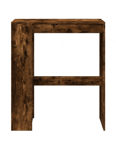 Tavolo Bar con Rastrelliera Rovere 90x40x103,5 cm Multistrato