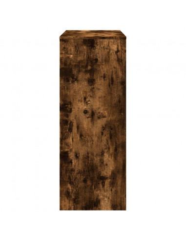 Tavolo Bar con Rastrelliera Rovere 90x40x103,5 cm Multistrato