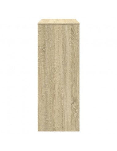 Tavolo Bar con Rastrelliera Sonoma 90x40x103,5 cm Multistrato