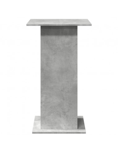 Tavolo Bar Portaoggetti Grigio Cemento 60x60x102 cm Multistrato