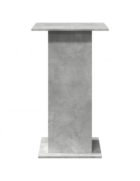 Tavolo Bar Portaoggetti Grigio Cemento 60x60x102 cm Multistrato