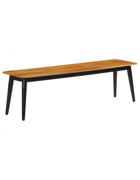 Panca 160x40x45 cm in Legno Massello di Mango e Ferro