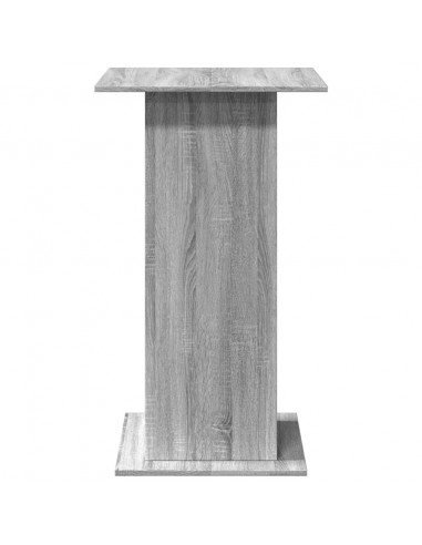 Tavolo Bar Portaoggetti Grigio Sonoma 60x60x102 cm Multistrato