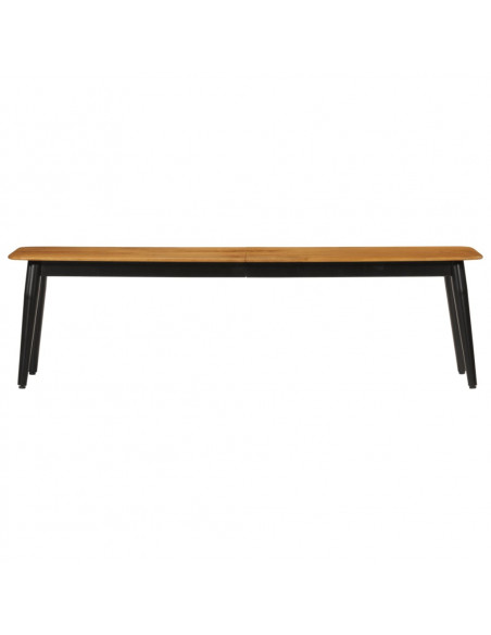 Panca 160x40x45 cm in Legno Massello di Mango e Ferro