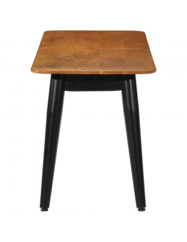 Panca 160x40x45 cm in Legno Massello di Mango e Ferro