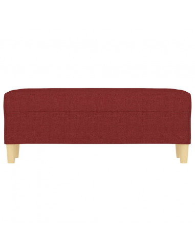 Panca Rosso Vino 100x35x41 cm in Tessuto