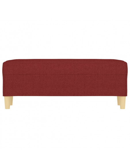 Panca Rosso Vino 100x35x41 cm in Tessuto