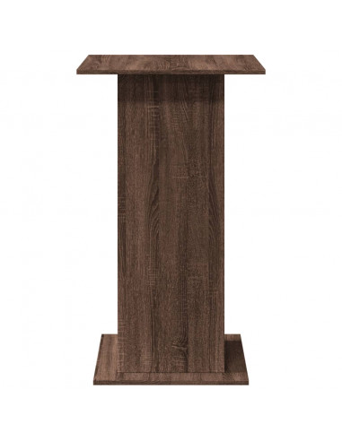 Tavolo Bar Portaoggetti Rovere Marrone 60x60x102 cm Multistrato