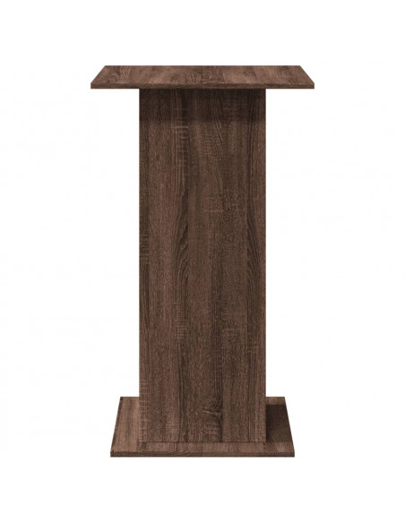 Tavolo Bar Portaoggetti Rovere Marrone 60x60x102 cm Multistrato