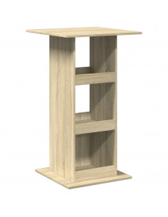 Tavolo Bar Portaoggetti Rovere Sonoma 60x60x102 cm Multistrato 2