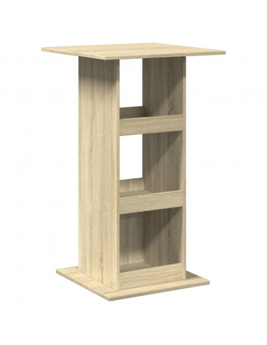 Tavolo Bar Portaoggetti Rovere Sonoma 60x60x102 cm Multistrato