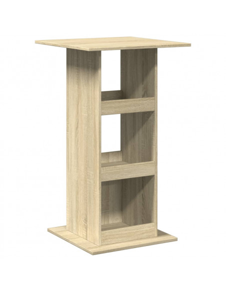 Tavolo Bar Portaoggetti Rovere Sonoma 60x60x102 cm Multistrato