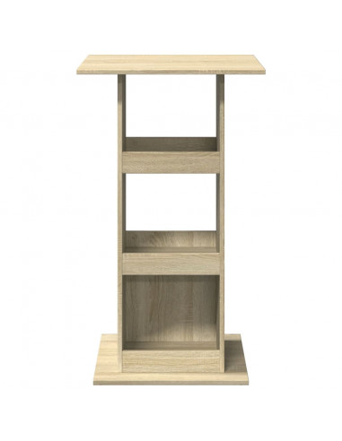 Tavolo Bar Portaoggetti Rovere Sonoma 60x60x102 cm Multistrato