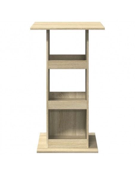 Tavolo Bar Portaoggetti Rovere Sonoma 60x60x102 cm Multistrato