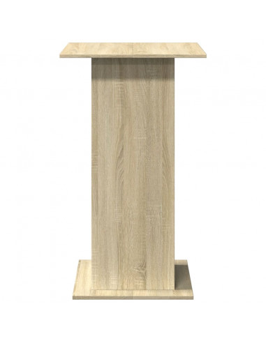 Tavolo Bar Portaoggetti Rovere Sonoma 60x60x102 cm Multistrato