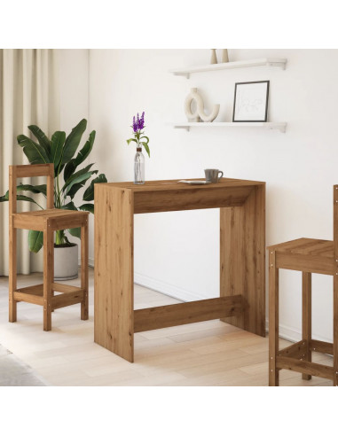 Tavolo Bar Rovere Artigianale 102x50x103,5 cm Legno Multistrato