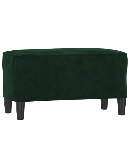 Panca Verde Scuro 70x35x41 cm in Velluto