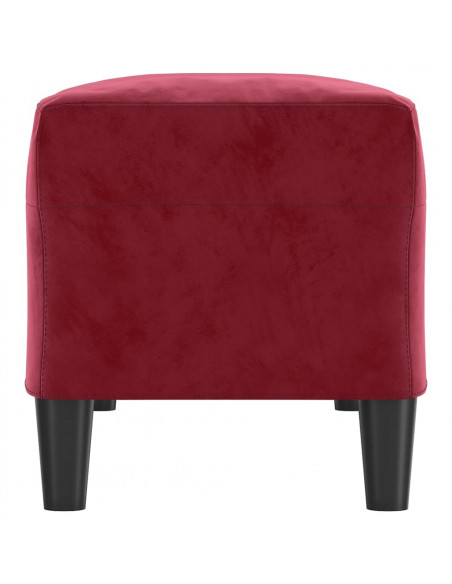 Panca Rosso Vino 100x35x41 cm in Velluto