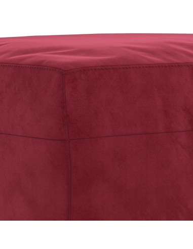 Panca Rosso Vino 100x35x41 cm in Velluto