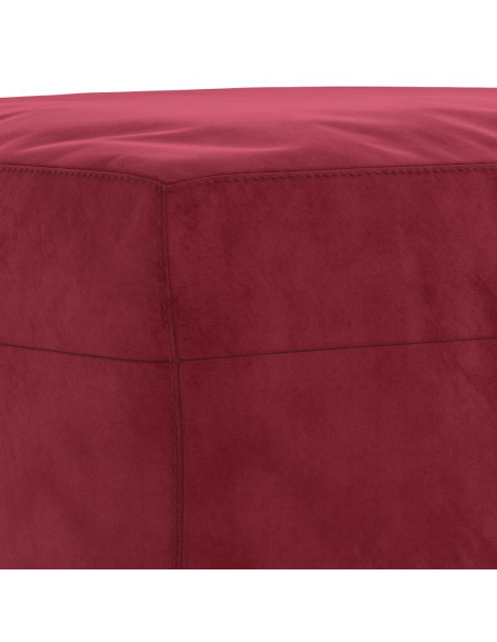Panca Rosso Vino 100x35x41 cm in Velluto