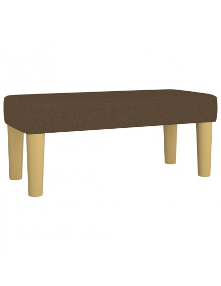 Panca Marrone Scuro 70x30x30 cm in Tessuto