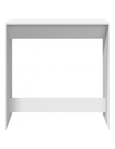 Tavolo da Bar Bianco 102x50x103,5 cm in Legno Multistrato
