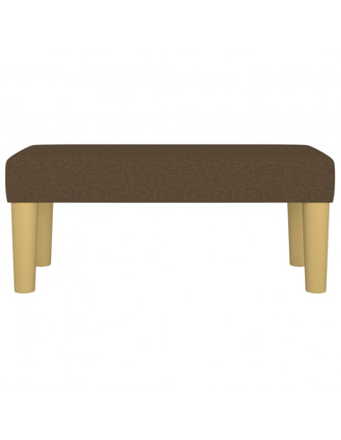Panca Marrone Scuro 70x30x30 cm in Tessuto