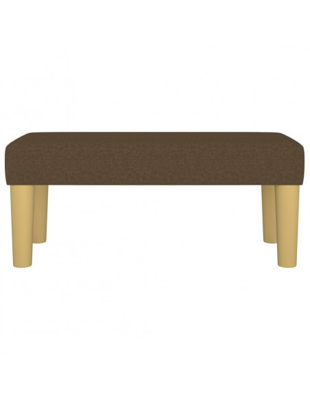 Panca Marrone Scuro 70x30x30 cm in Tessuto