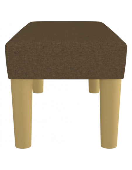 Panca Marrone Scuro 70x30x30 cm in Tessuto