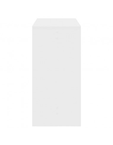 Tavolo da Bar Bianco 102x50x103,5 cm in Legno Multistrato