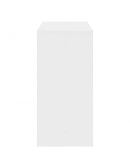 Tavolo da Bar Bianco 102x50x103,5 cm in Legno Multistrato