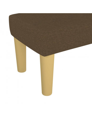 Panca Marrone Scuro 70x30x30 cm in Tessuto