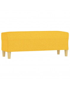 Panca Giallo Chiaro 100x35x41 cm in Tessuto 2